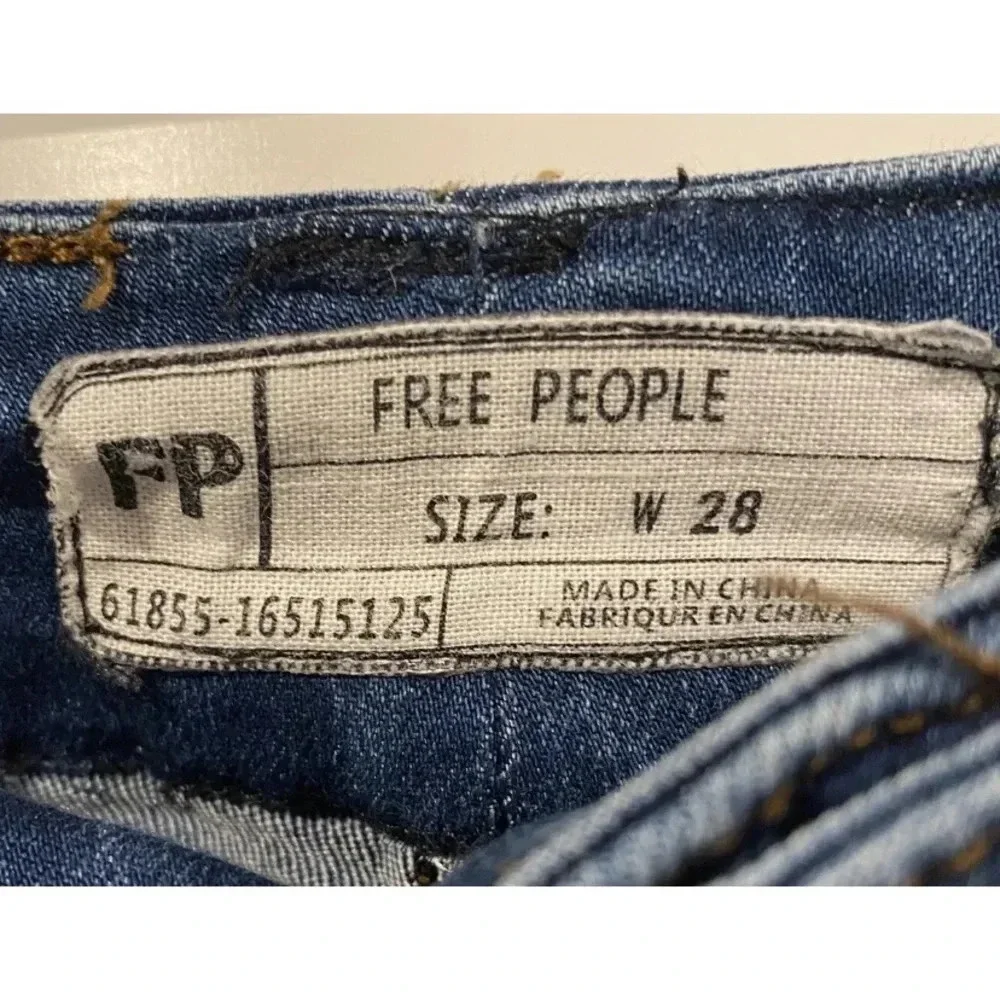 Free People Womens Size 28 Beverly Denim Alabama Blue Jeans (44)‎
